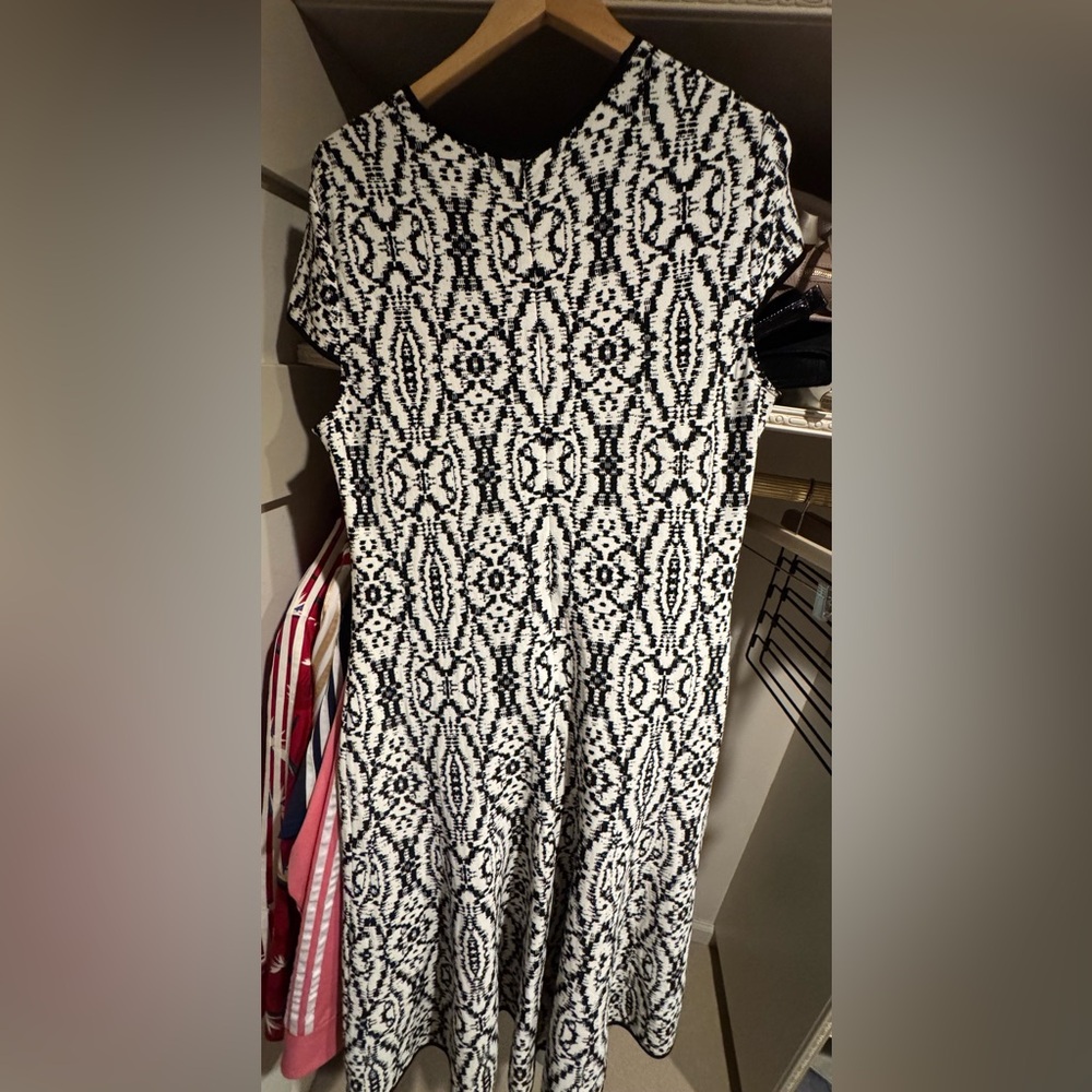 Black and White Patterned Dress